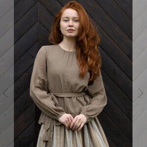 Beautiful Cottagecore 100% Cotton Blouse by Voriagh